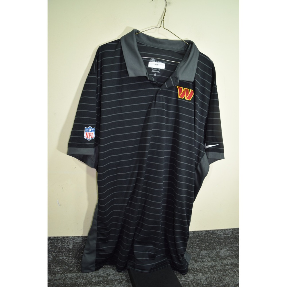 Nike NFL Washington Commanders TEAM COACH ISSUED Dri-FIT Polo Shirt Mens XXL